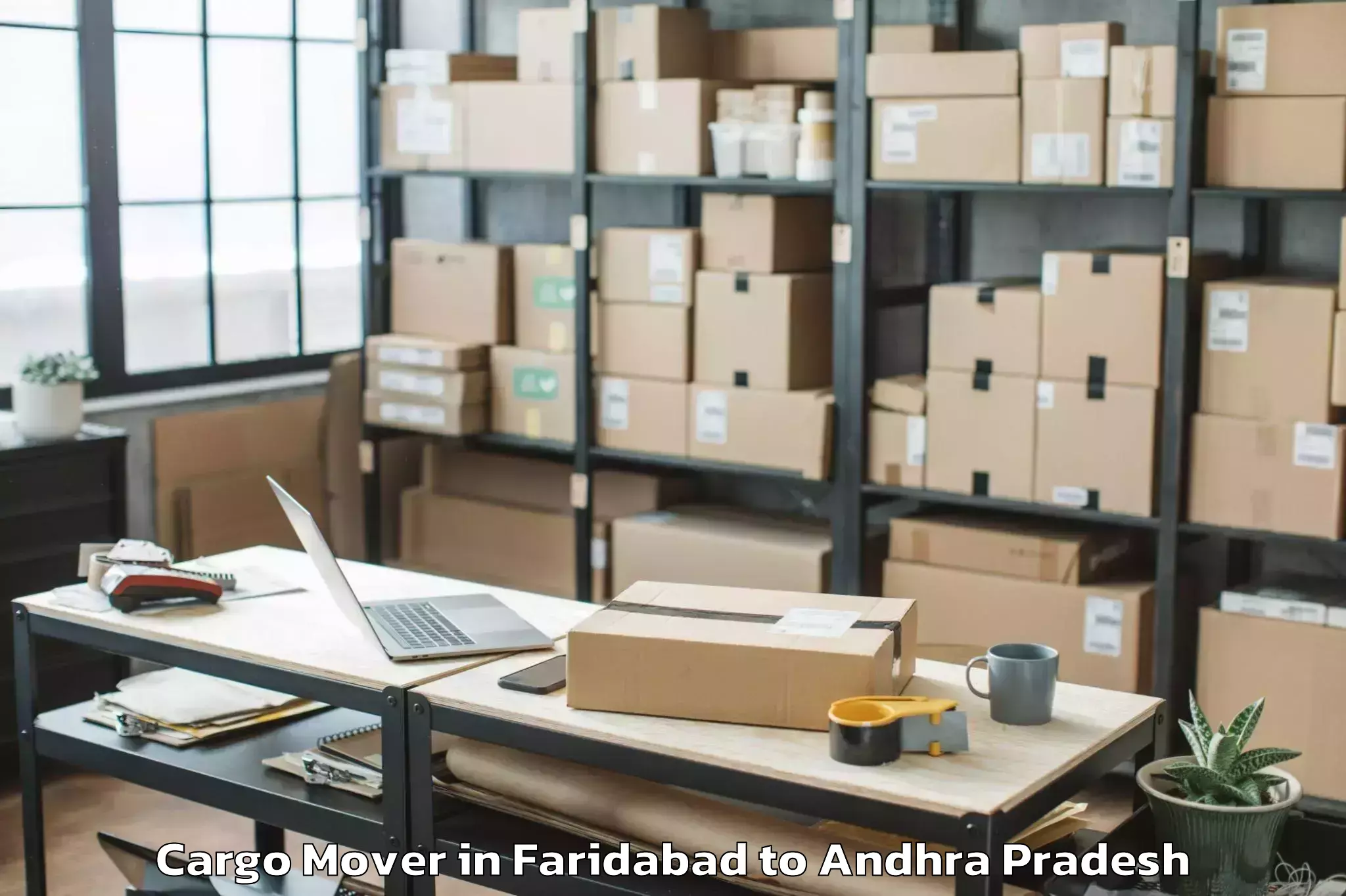 Affordable Faridabad to Challapalle Cargo Mover